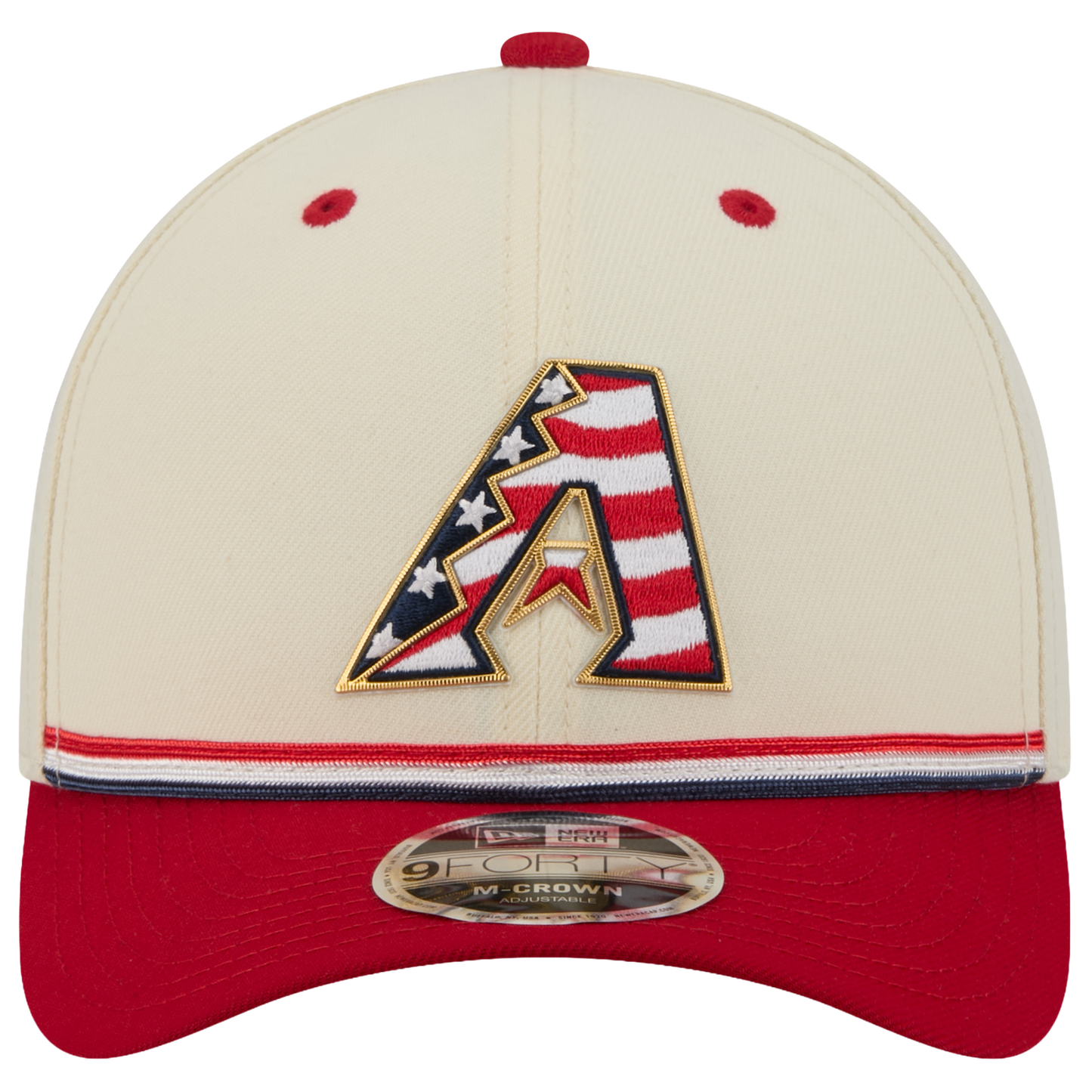New Era Diamondbacks MLB26 July 4 940MC Cap - Men's - Blue/Red/Tan