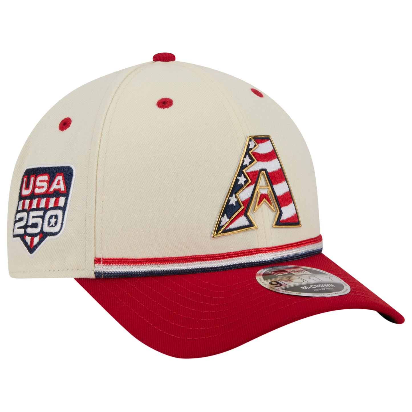 New Era Diamondbacks MLB26 July 4 940MC Cap - Men's - Blue/Red/Tan