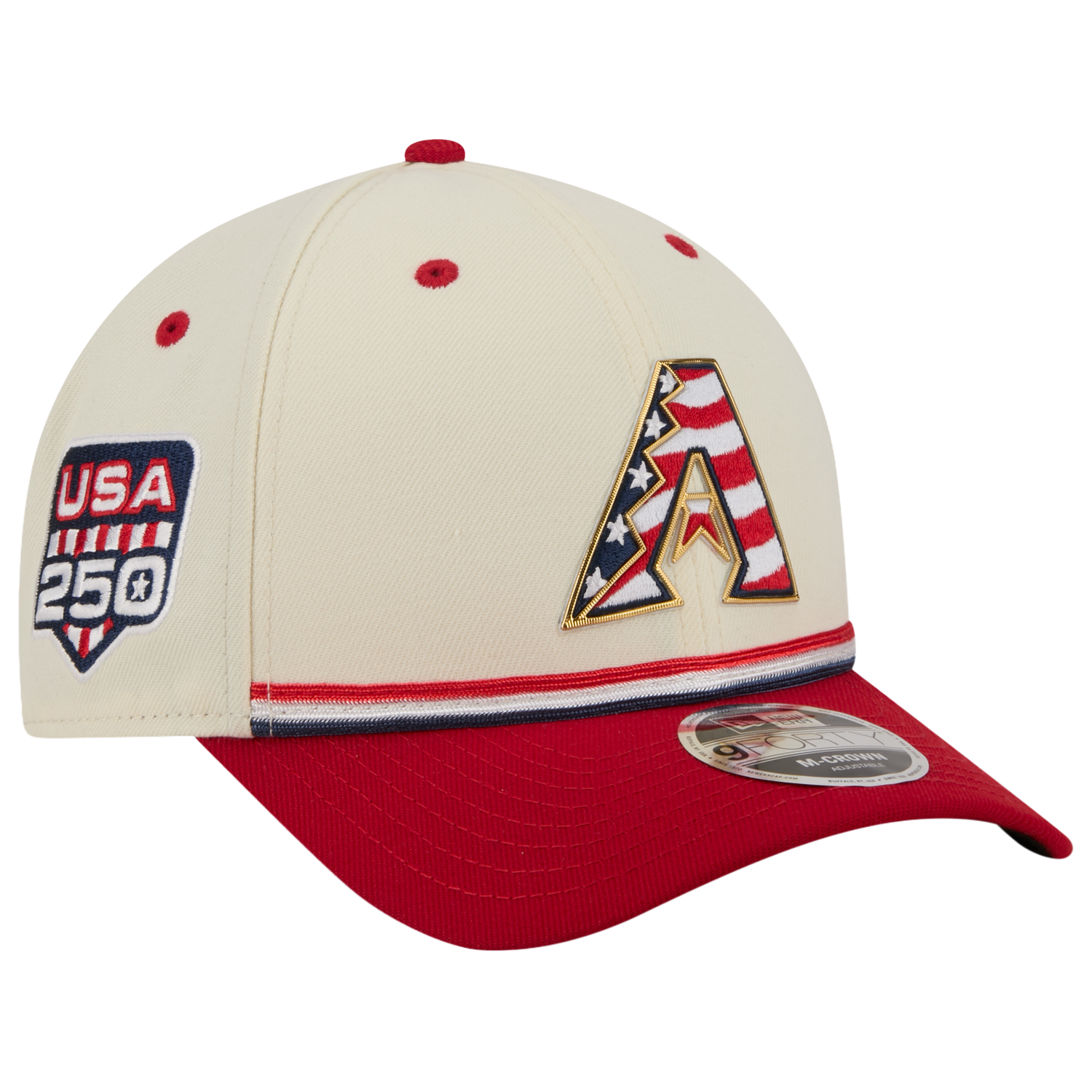 New Era Diamondbacks MLB26 July 4 940MC Cap - Men's - Blue/Red/Tan