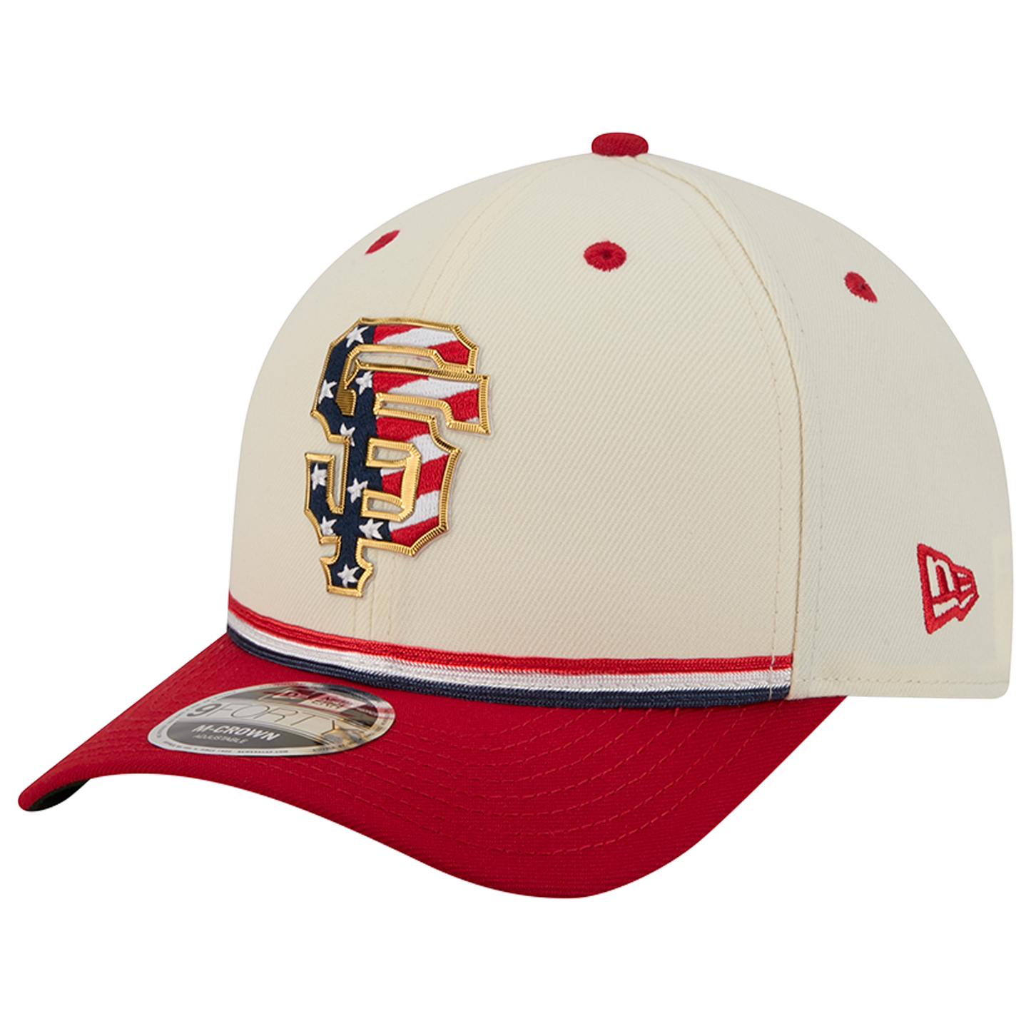 New Era Giants MLB26 July 4 940MC Cap - Men's - Blue/Tan/Red