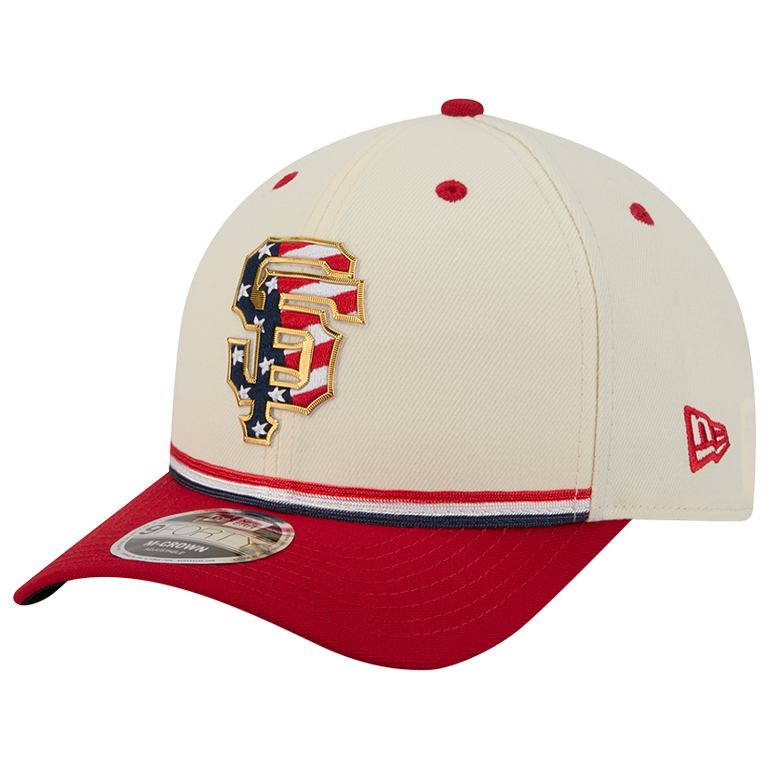 New Era Giants MLB26 July 4 940MC Cap - Men's - Blue/Tan/Red