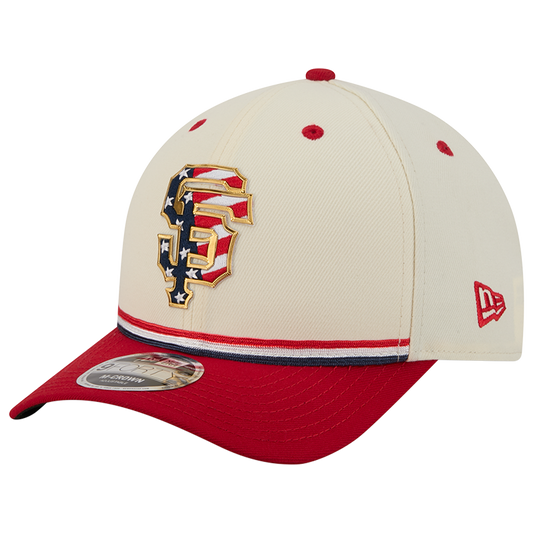 New Era Giants MLB26 July 4 940MC Cap - Men's - Blue/Tan/Red