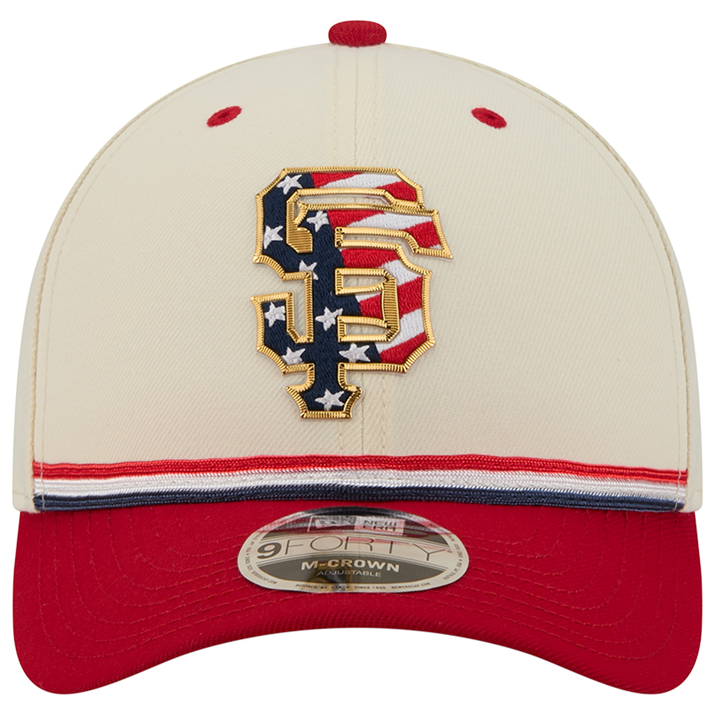 New Era Giants MLB26 July 4 940MC Cap - Men's - Blue/Tan/Red