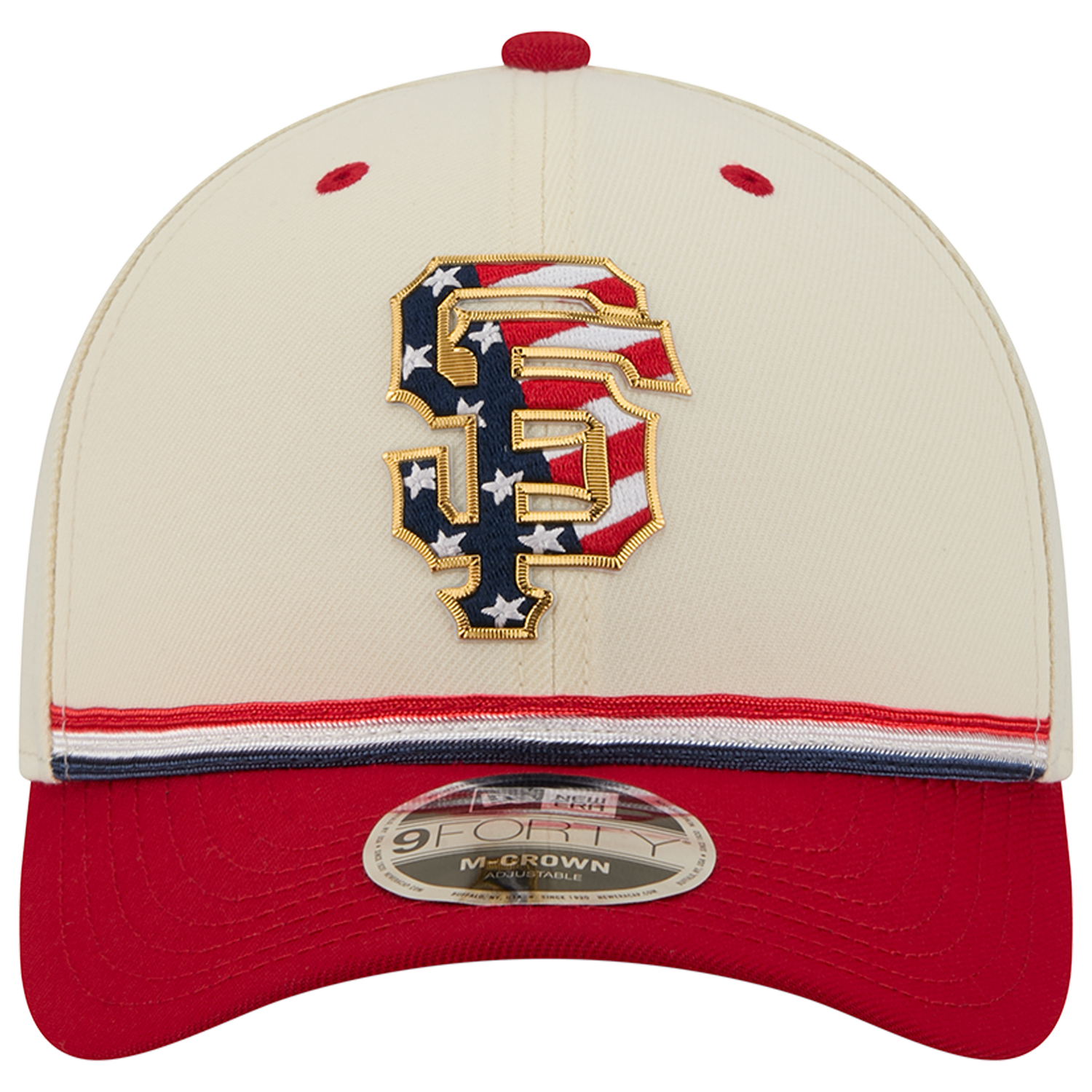 New Era Giants MLB26 July 4 940MC Cap - Men's - Blue/Tan/Red