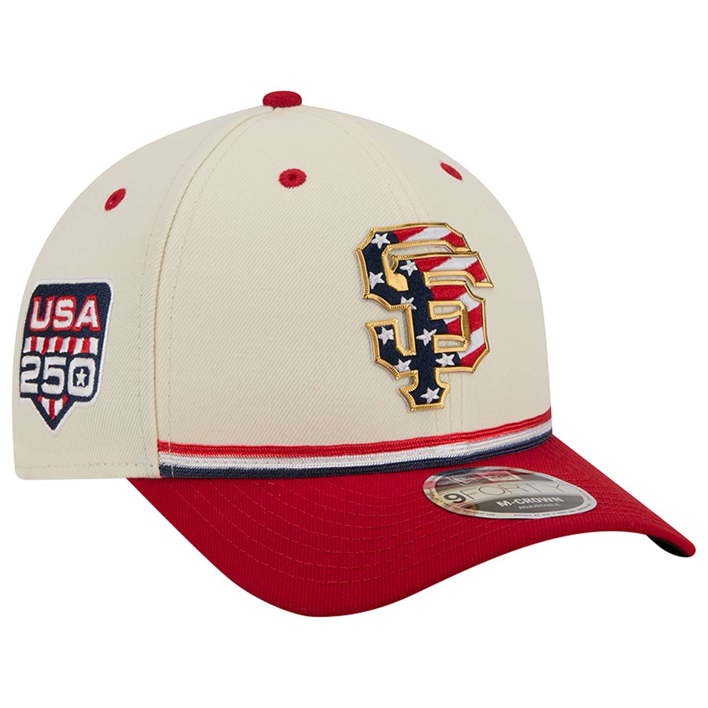 New Era Giants MLB26 July 4 940MC Cap - Men's - Blue/Tan/Red