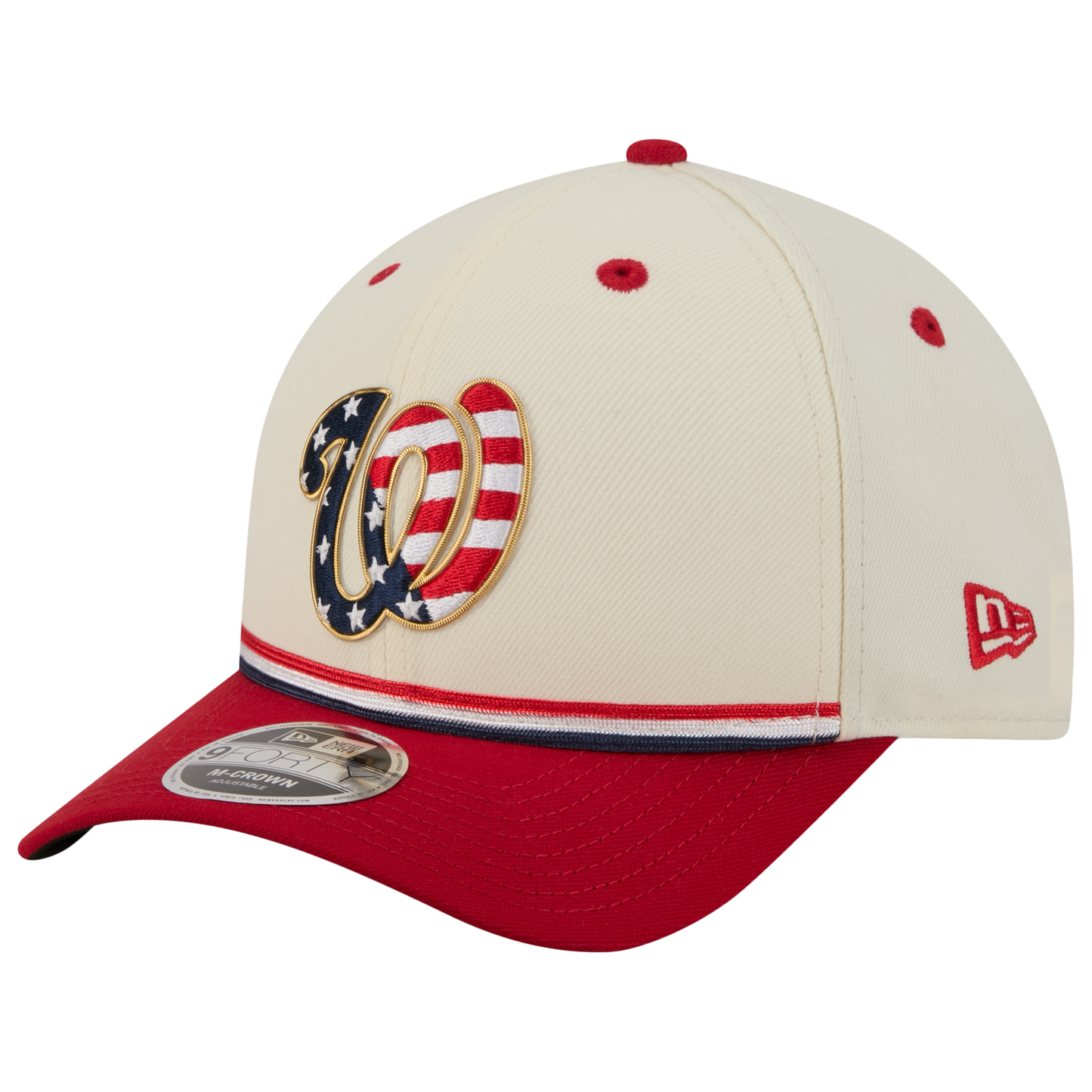 New Era Nationals MLB26 July 4 940MC Cap - Men's - Tan/Blue/Red