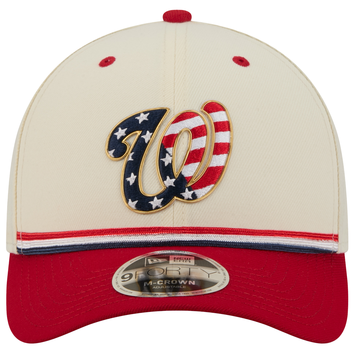 New Era Nationals MLB26 July 4 940MC Cap - Men's - Tan/Blue/Red