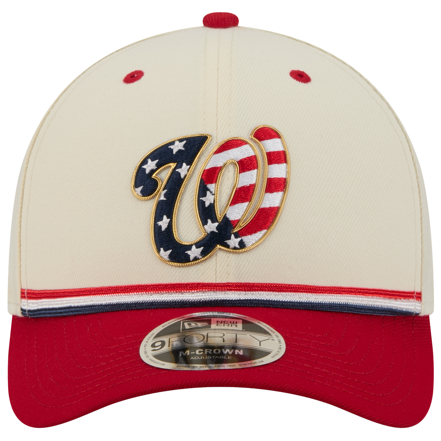 New Era Nationals MLB26 July 4 940MC Cap - Men's - Tan/Blue/Red