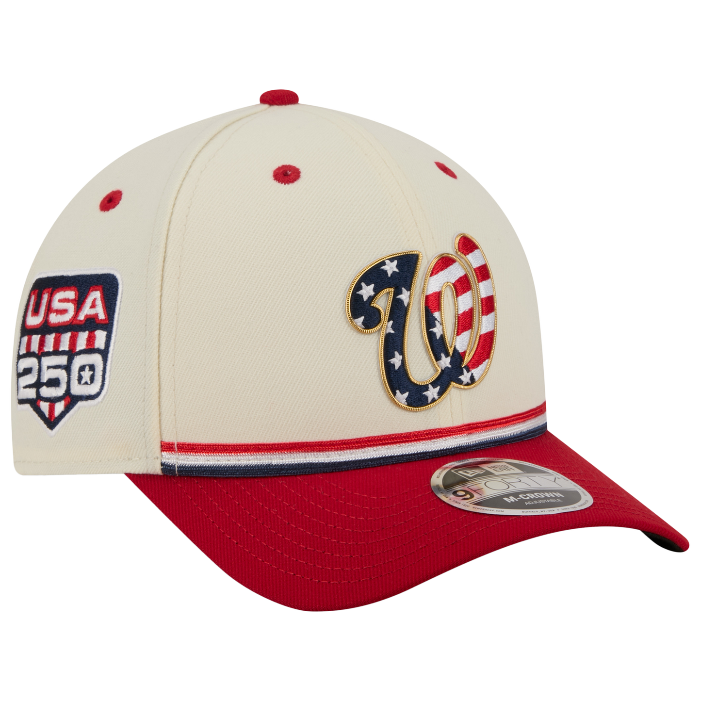 New Era Nationals MLB26 July 4 940MC Cap - Men's - Tan/Blue/Red