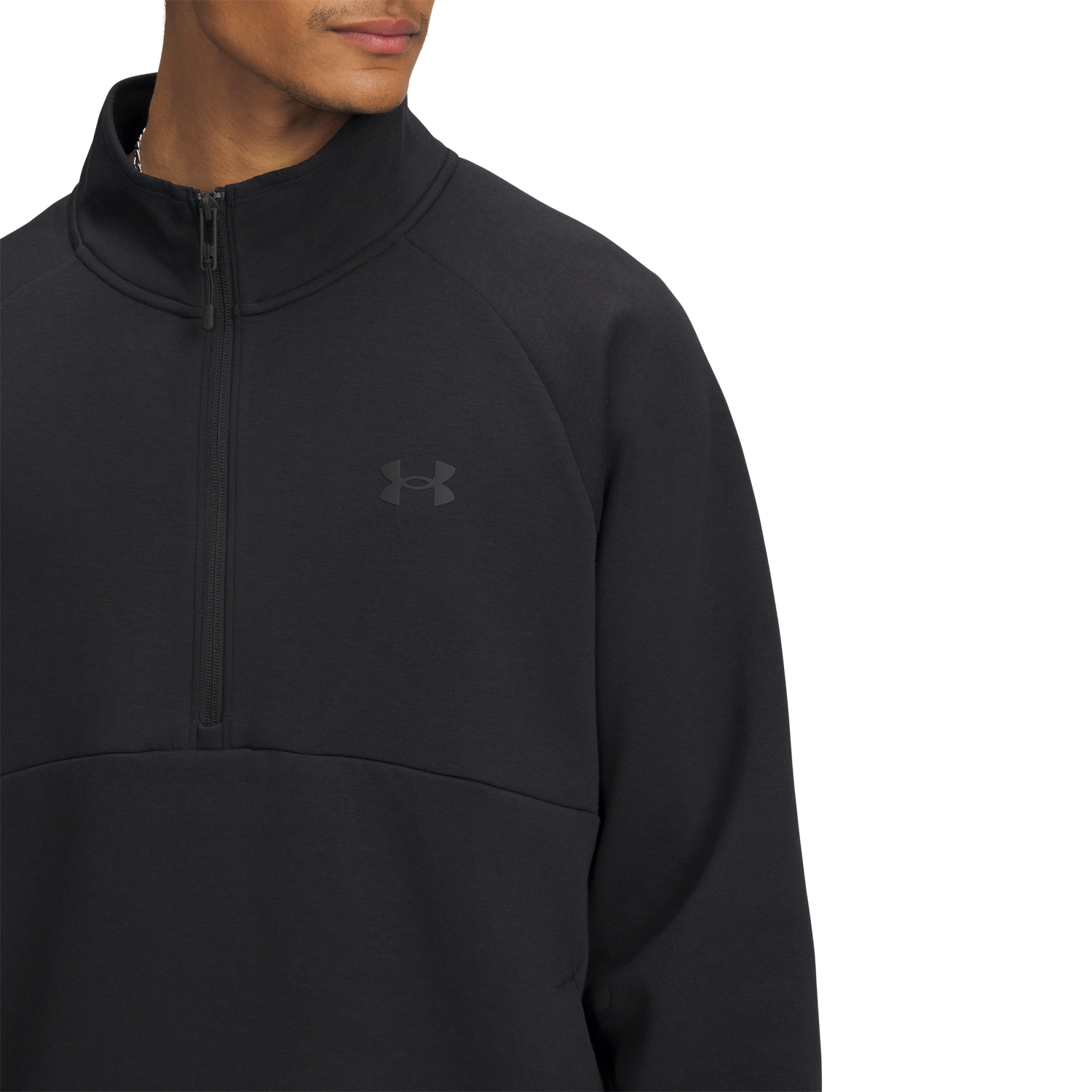 Under Armour Unstoppable Fleece Half-Zip - Men's - Black/Black