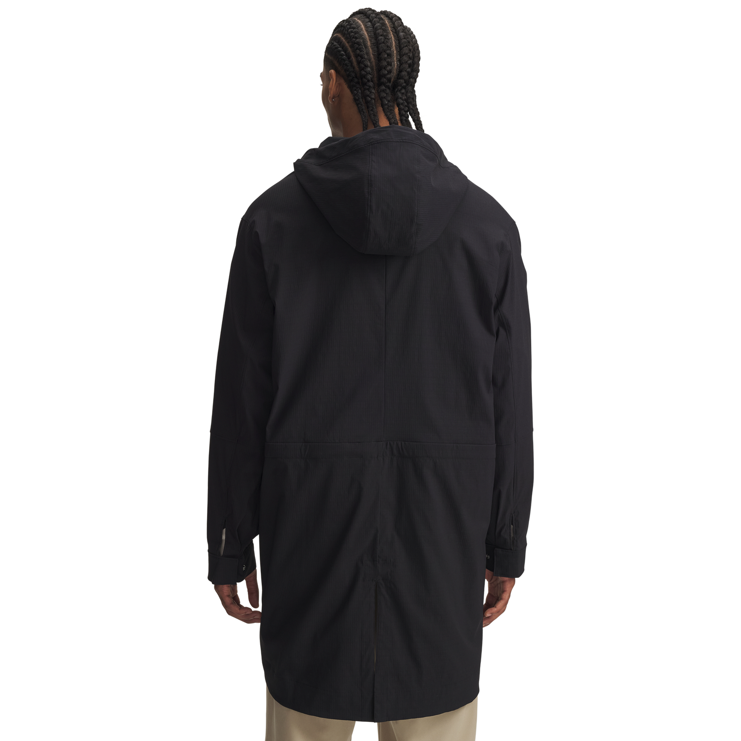 Under Armour Unstoppable Textured Long Jacket - Men's - Black/Black/Black
