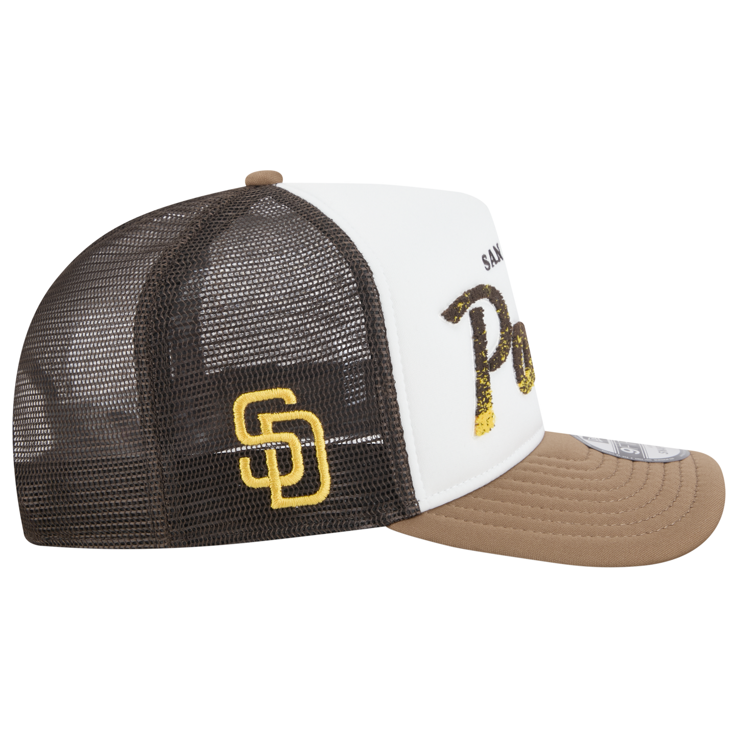 New Era Padres F1 9FIFTY A-Frame Cap - Men's - Brown/Chalk White