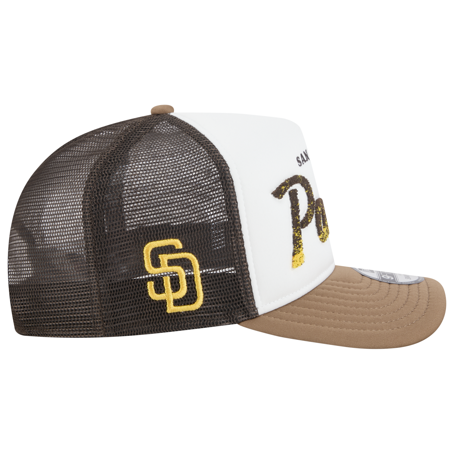 New Era Padres F1 9FIFTY A-Frame Cap - Men's - Brown/Chalk White