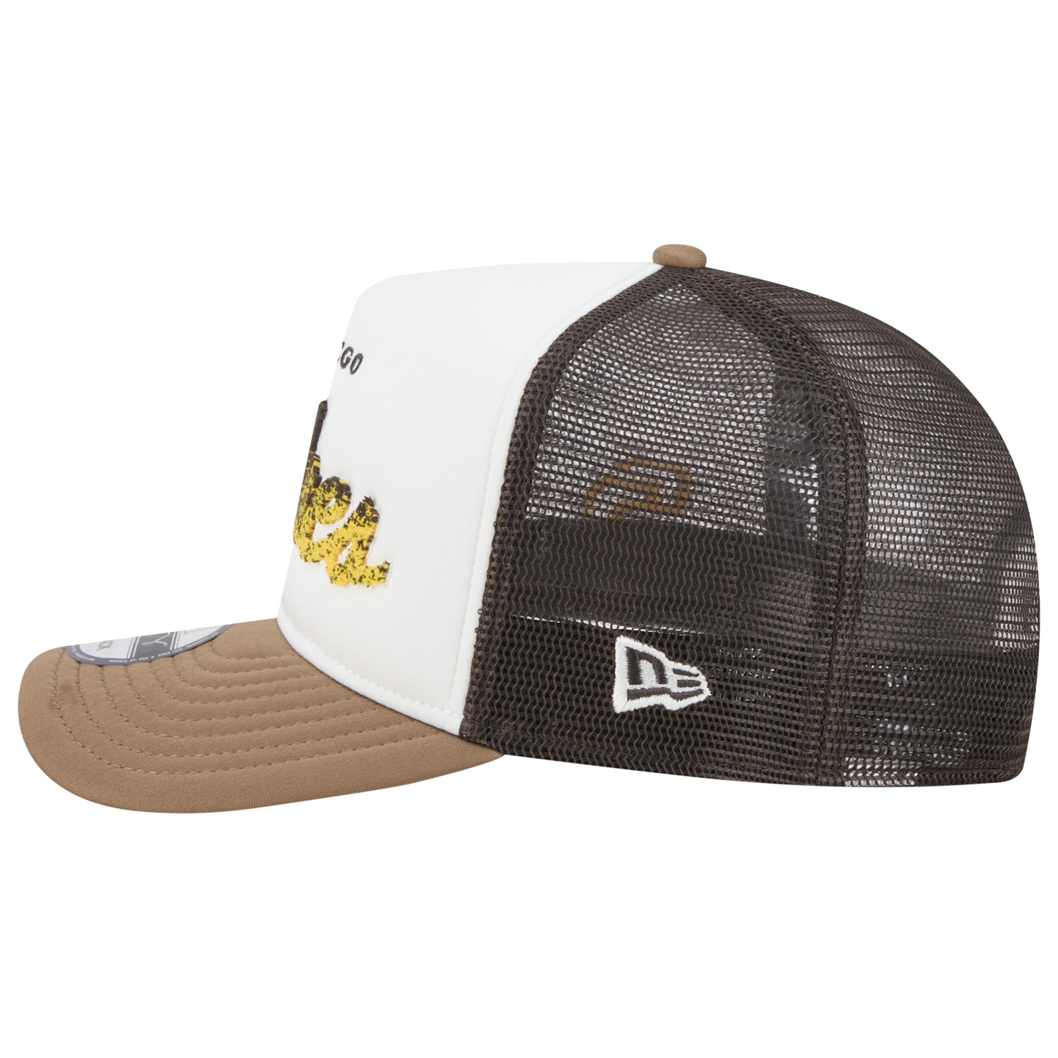 New Era Padres F1 9FIFTY A-Frame Cap - Men's - Brown/Chalk White