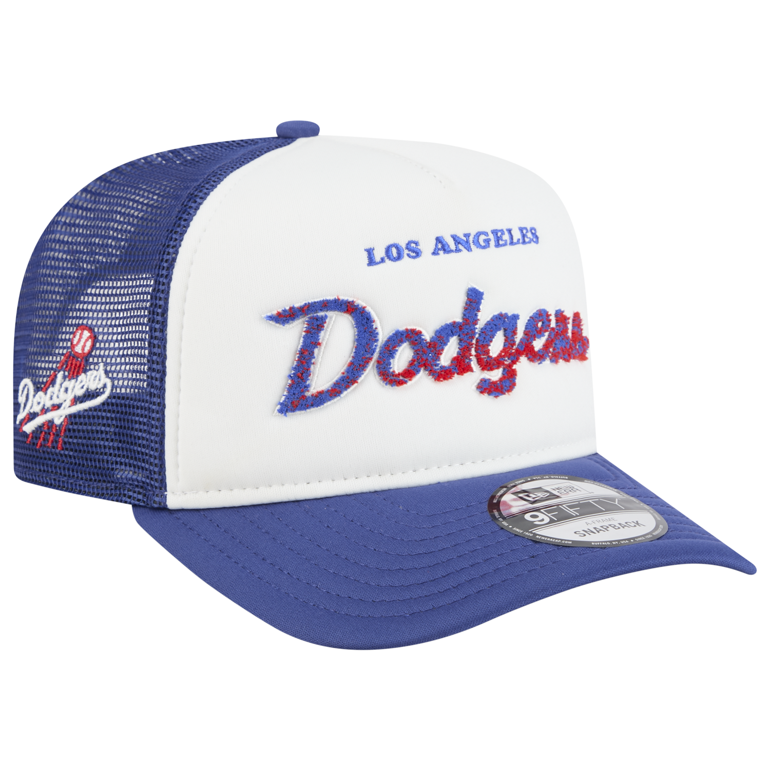 New Era Dodgers F1 9FIFTY A-Frame Cap - Men's - Chalk White/Blue