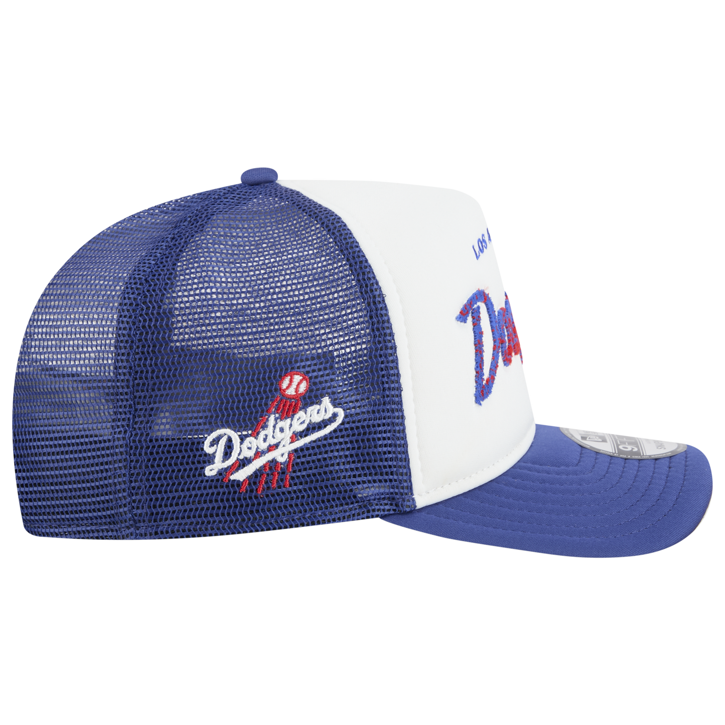 New Era Dodgers F1 9FIFTY A-Frame Cap - Men's - Chalk White/Blue