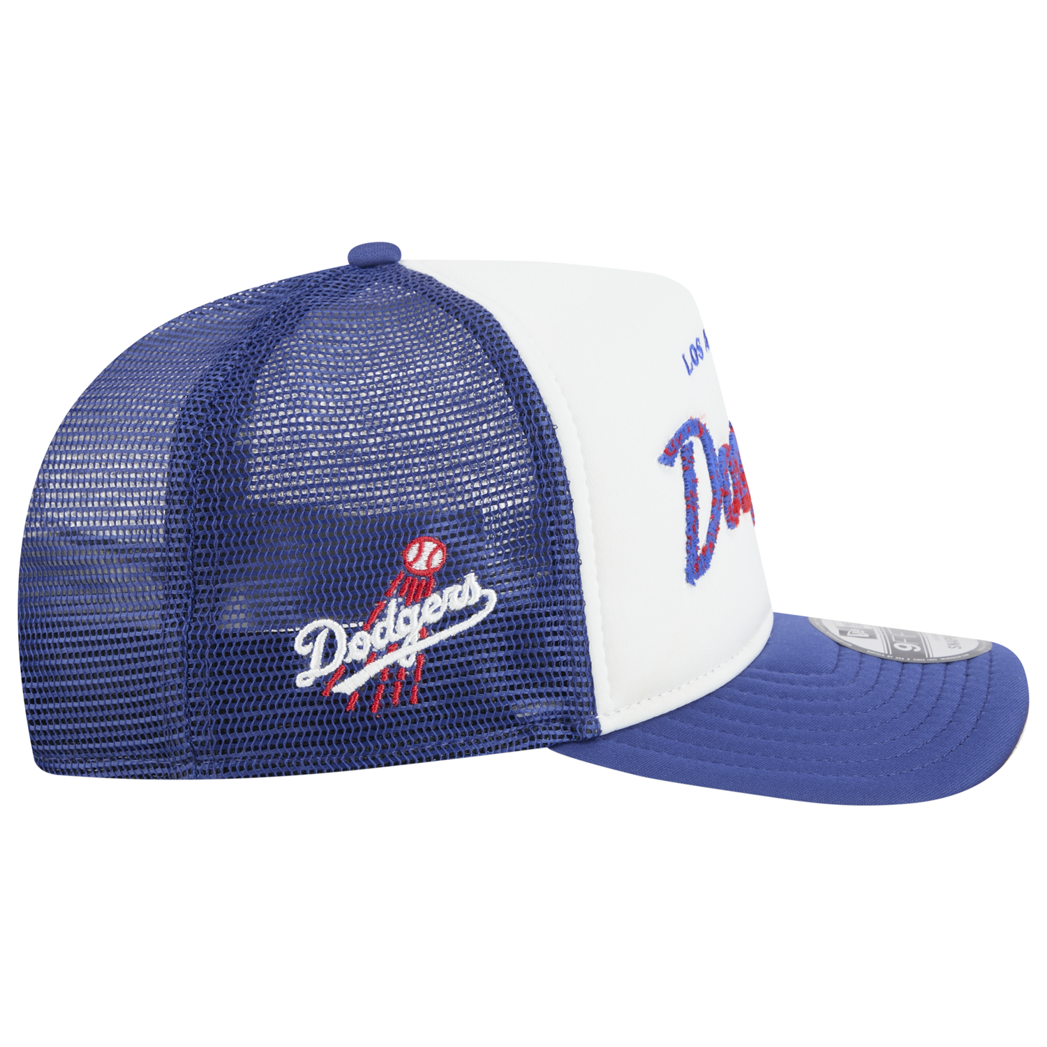 New Era Dodgers F1 9FIFTY A-Frame Cap - Men's - Chalk White/Blue