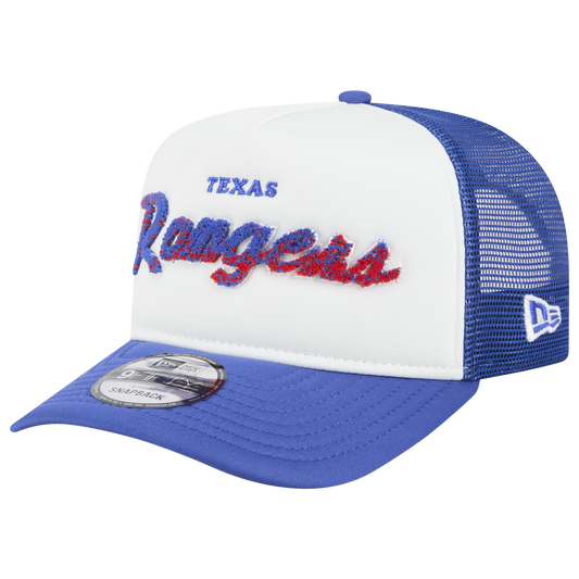 New Era Rangers F1 9FIFTY A-Frame Cap - Men's - Chalk White/Blue