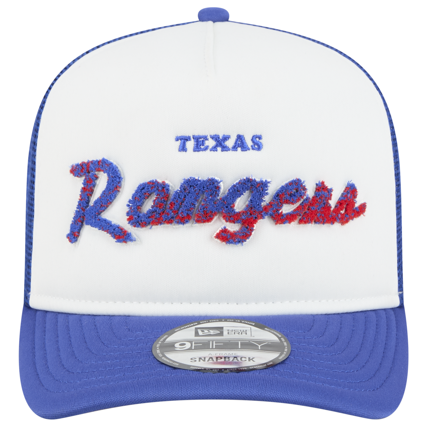 New Era Rangers F1 9FIFTY A-Frame Cap - Men's - Chalk White/Blue