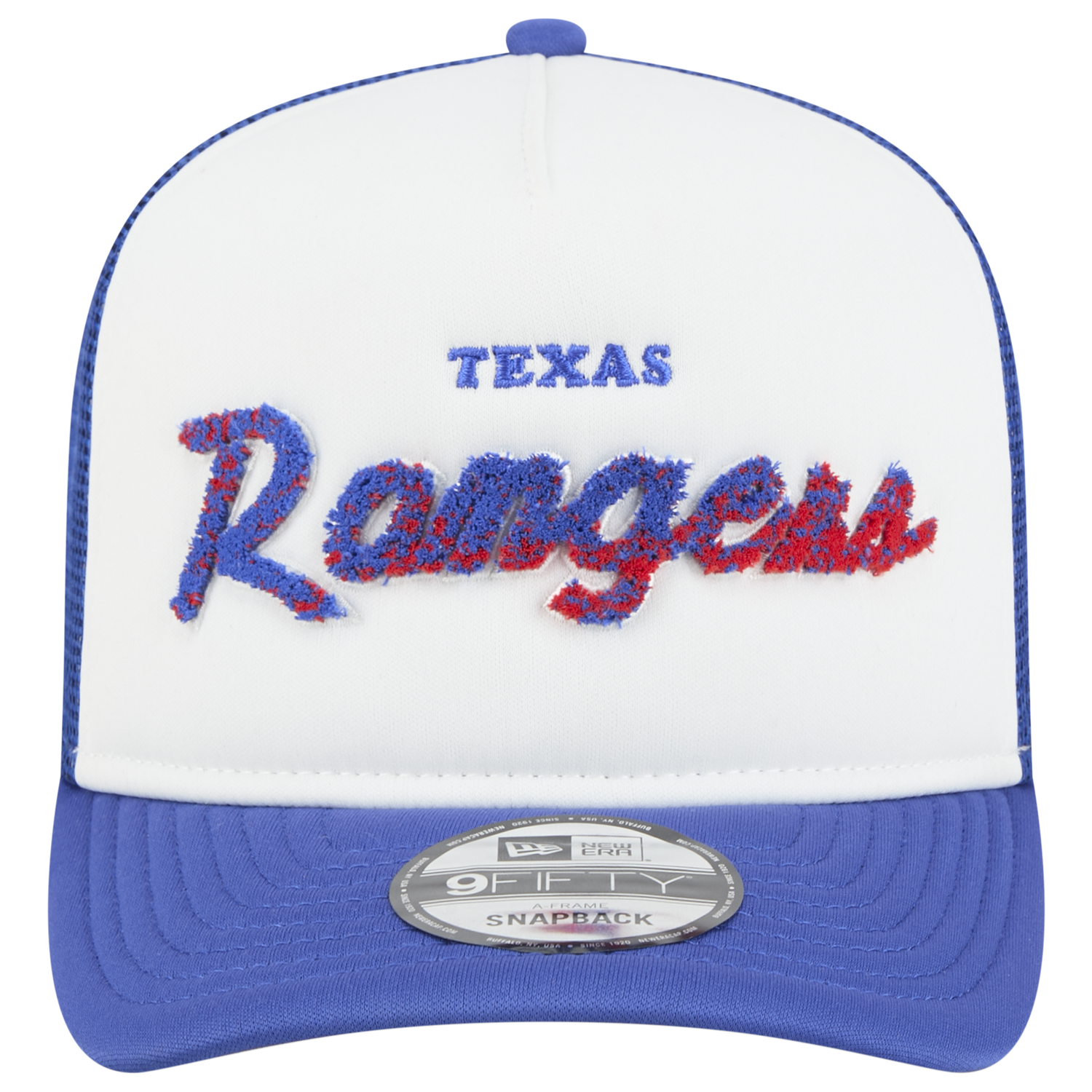 New Era Rangers F1 9FIFTY A-Frame Cap - Men's - Chalk White/Blue