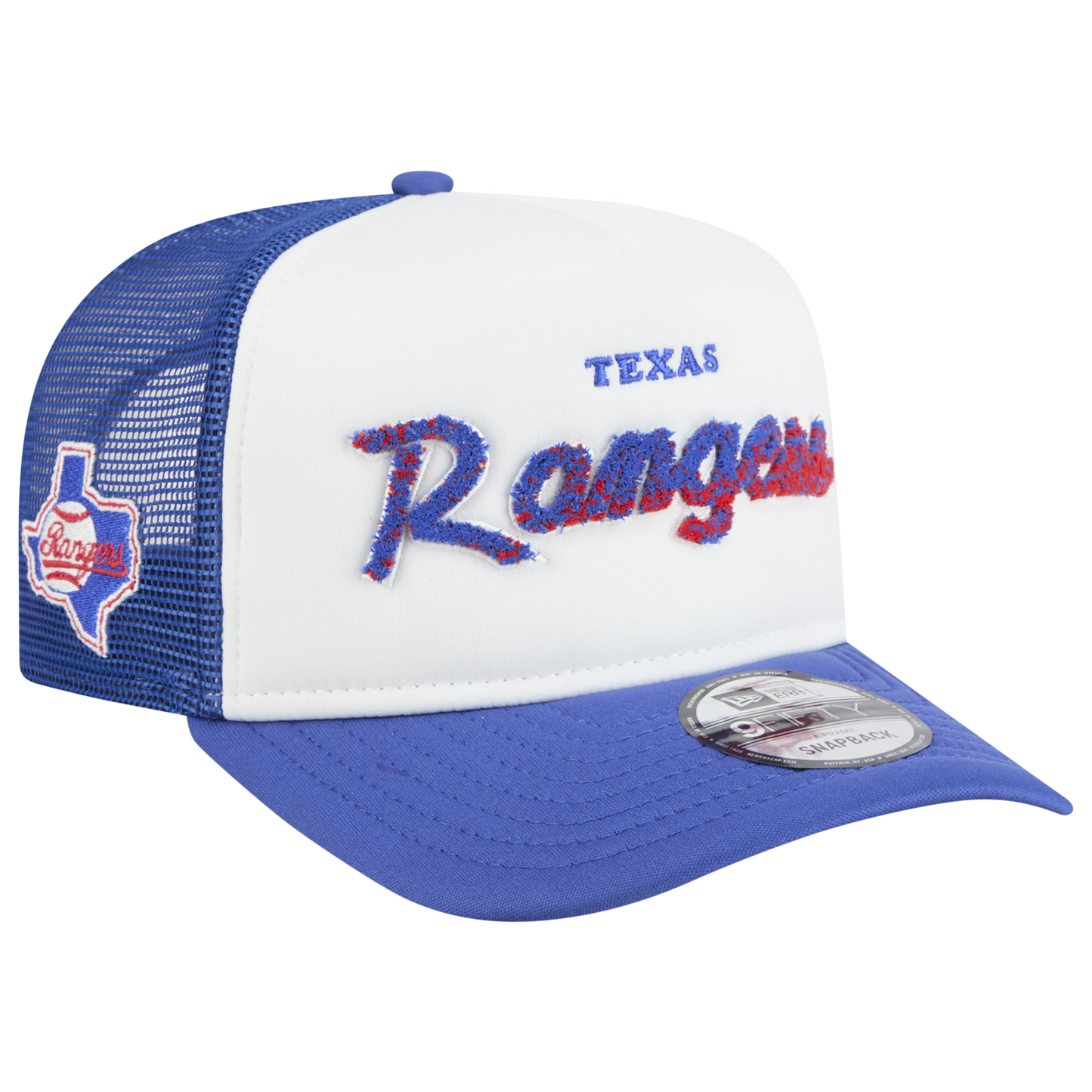 New Era Rangers F1 9FIFTY A-Frame Cap - Men's - Chalk White/Blue