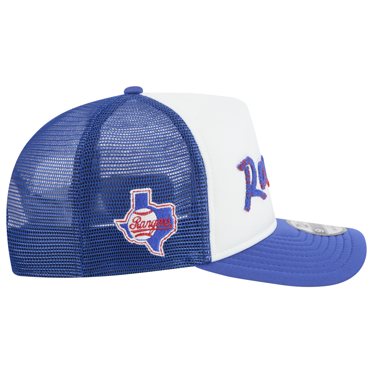 New Era Rangers F1 9FIFTY A-Frame Cap - Men's - Chalk White/Blue