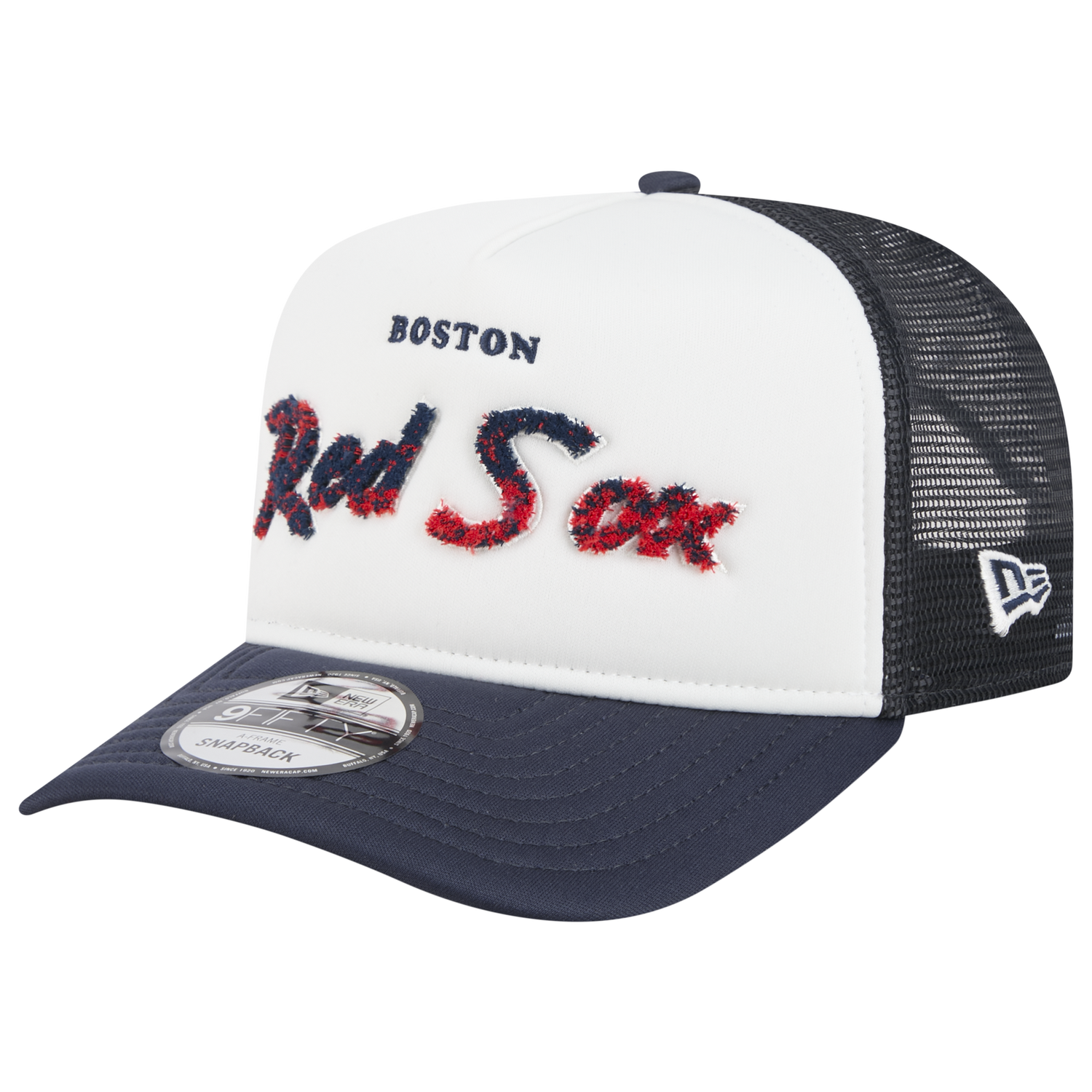 New Era Red Sox F1 9FIFTY A-Frame Cap - Men's - Chalk White/Navy