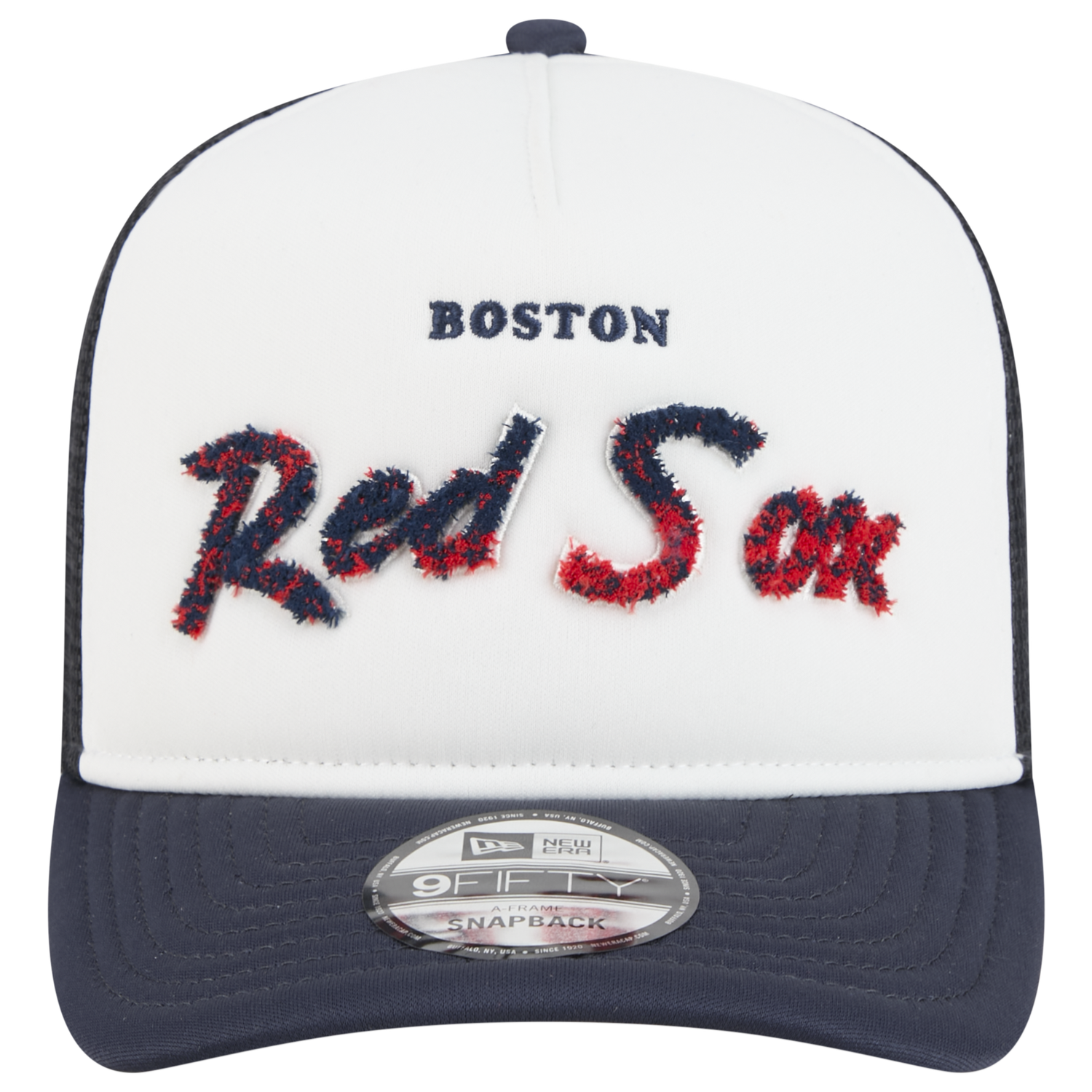 New Era Red Sox F1 9FIFTY A-Frame Cap - Men's - Chalk White/Navy