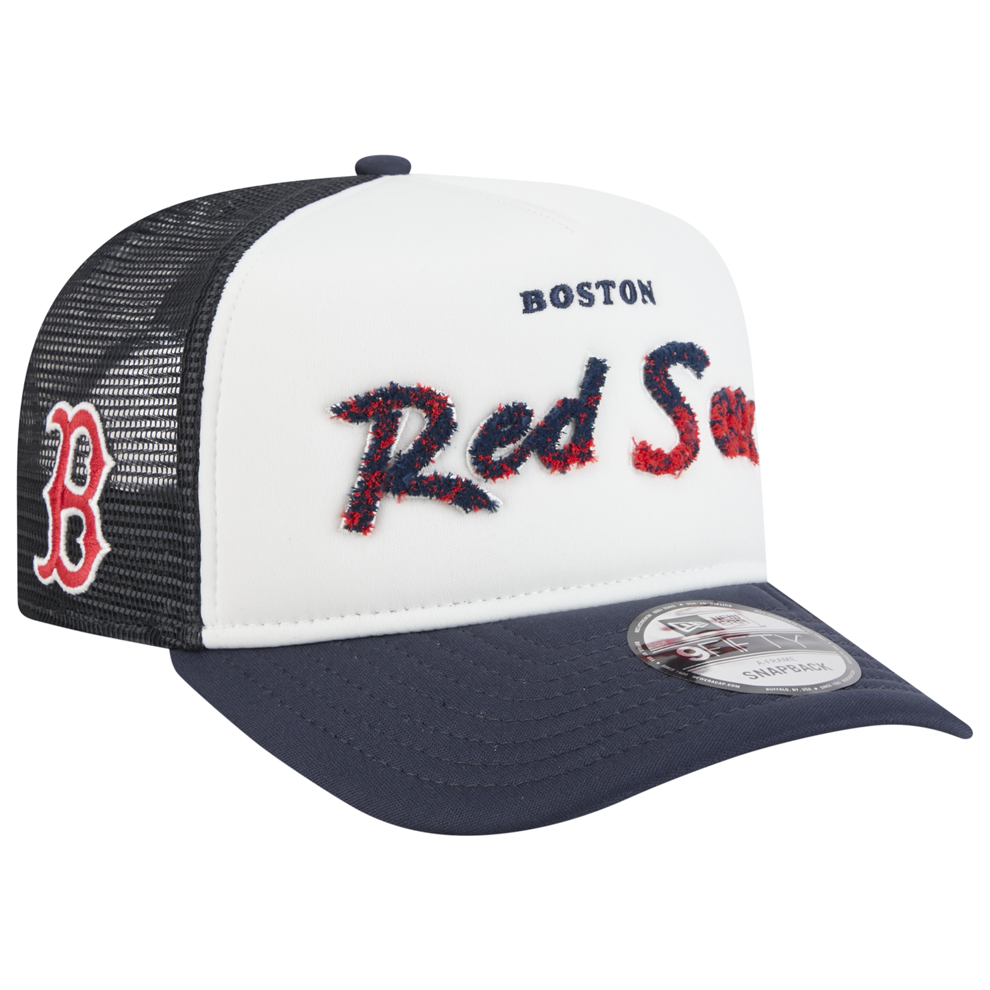 New Era Red Sox F1 9FIFTY A-Frame Cap - Men's - Chalk White/Navy