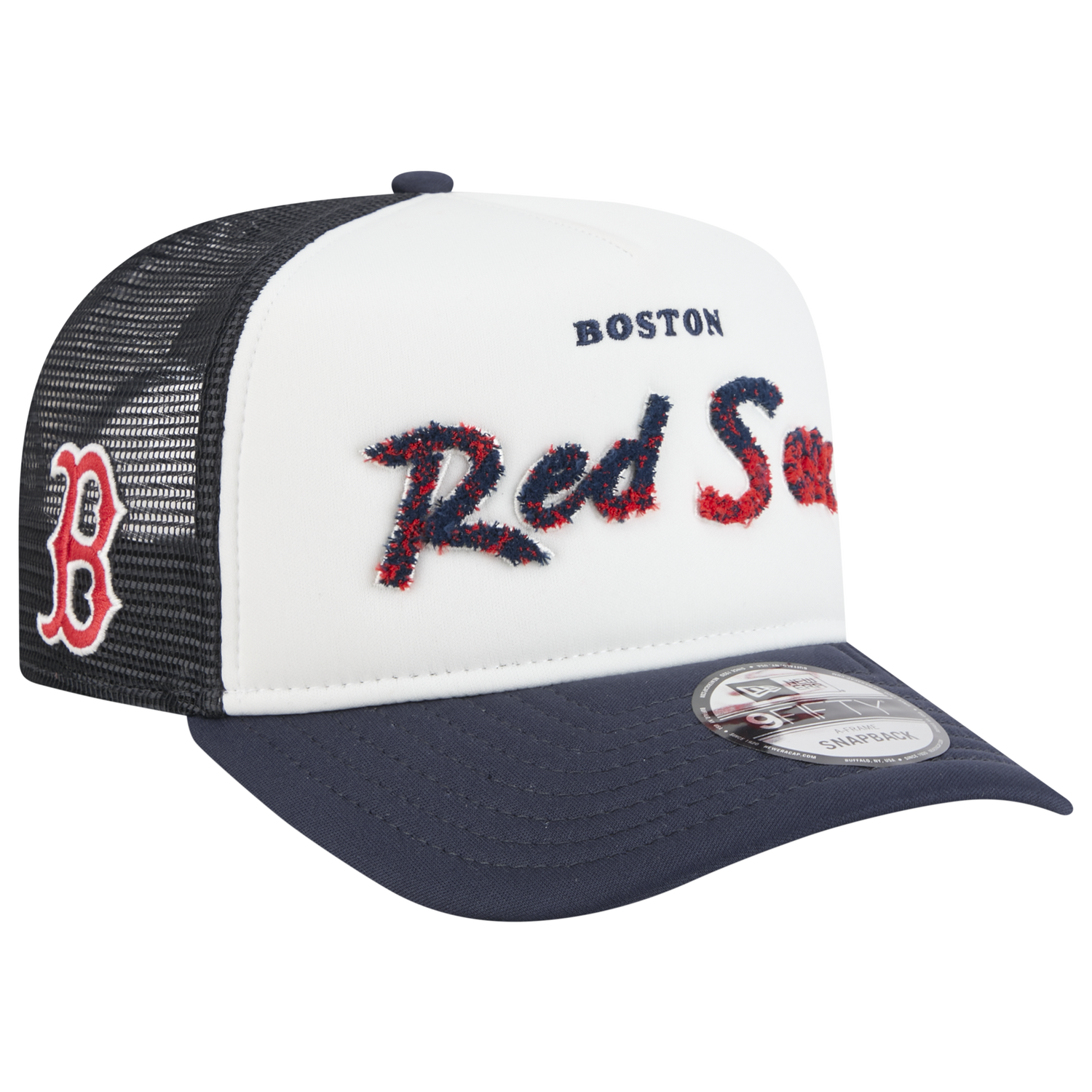 New Era Red Sox F1 9FIFTY A-Frame Cap - Men's - Chalk White/Navy