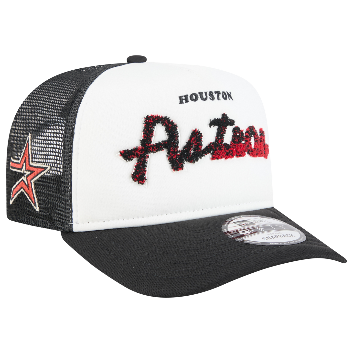 New Era Astros F1 9FIFTY A-Frame Cap - Men's - Black/Chalk White