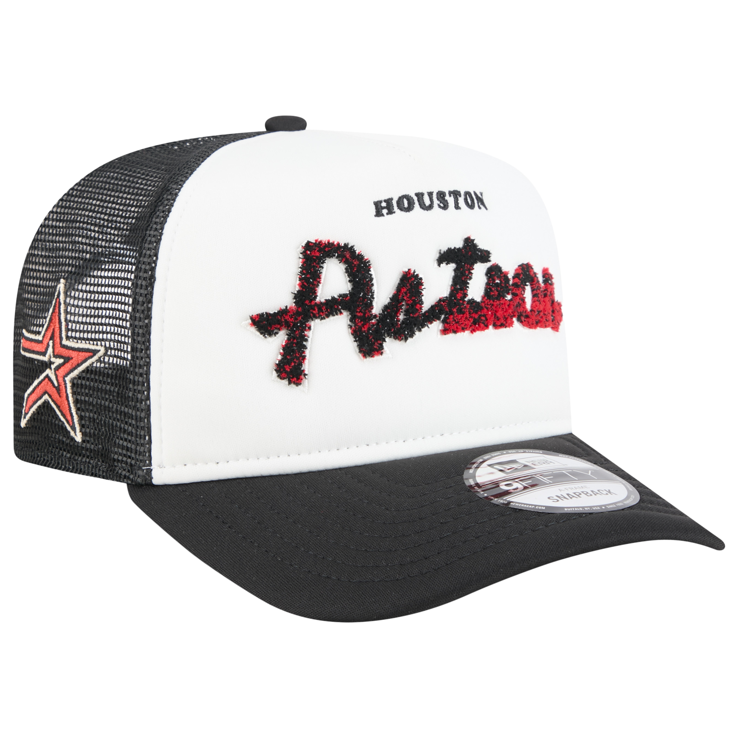 New Era Astros F1 9FIFTY A-Frame Cap - Men's - Black/Chalk White