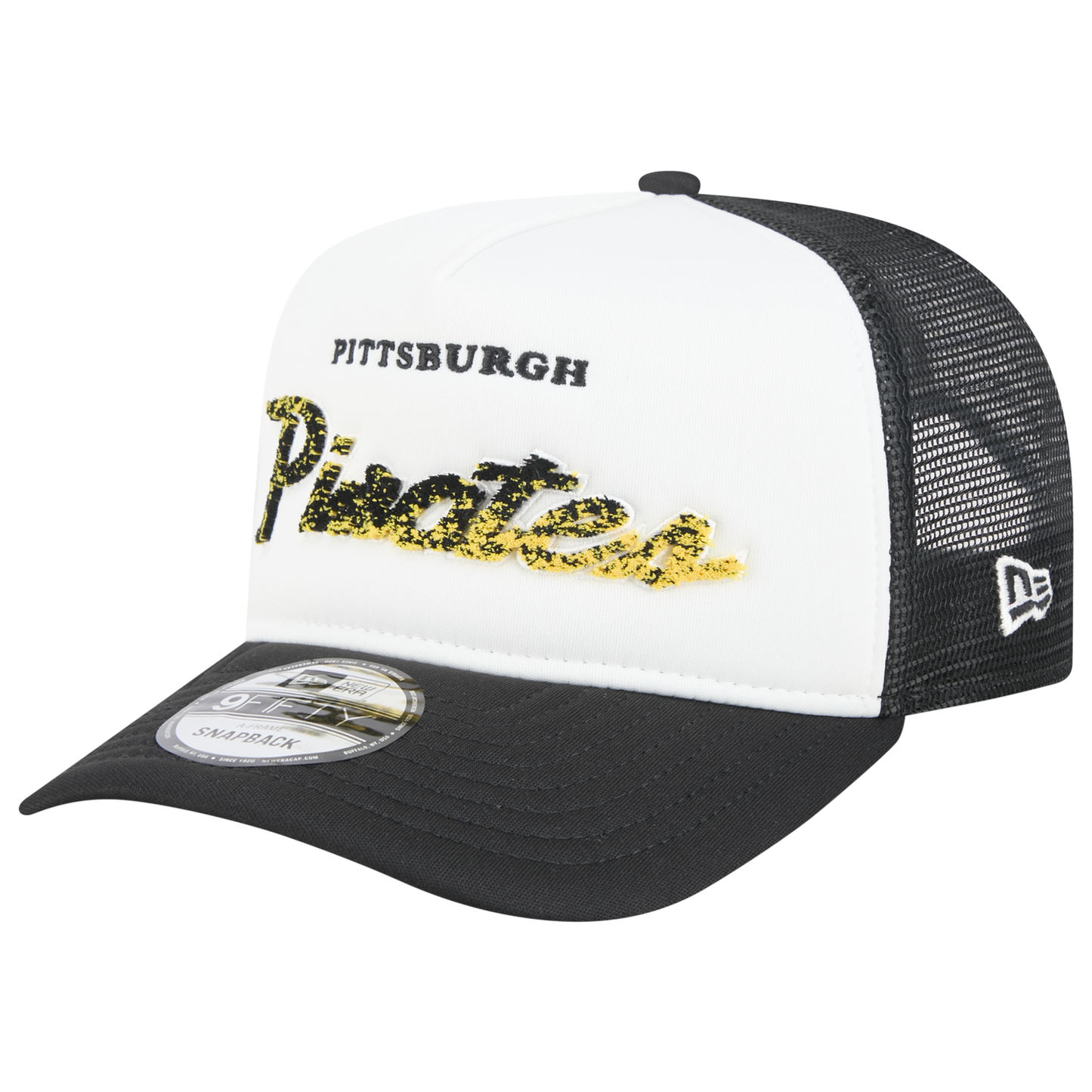 New Era Pirates F1 9FIFTY A-Frame Cap - Men's - Black/Chalk White