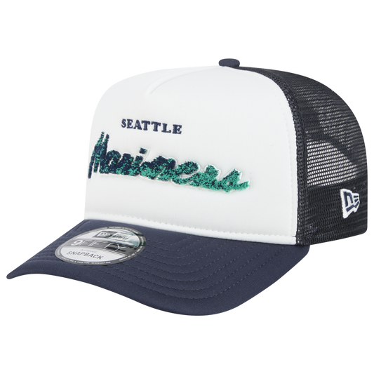 New Era Marlins F1 9FIFTY A-Frame Cap - Men's - Navy/Chalk White