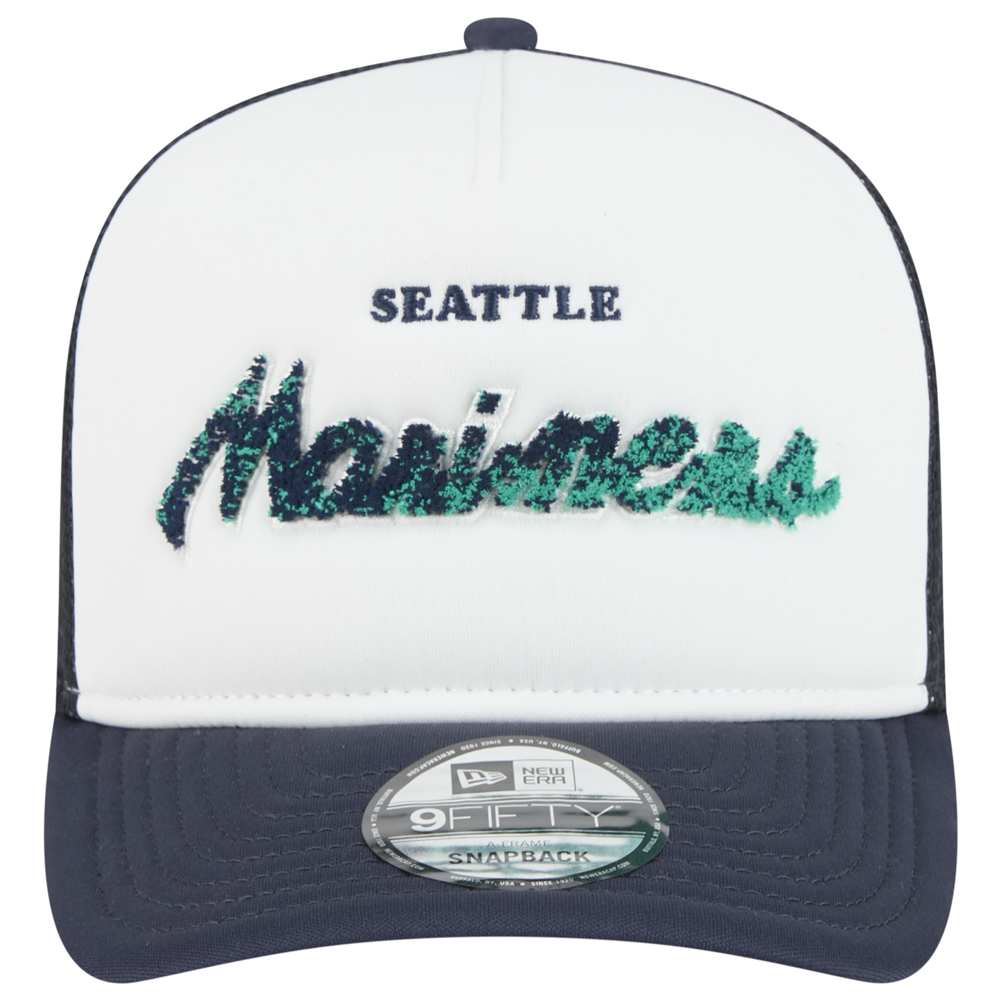 New Era Marlins F1 9FIFTY A-Frame Cap - Men's - Navy/Chalk White