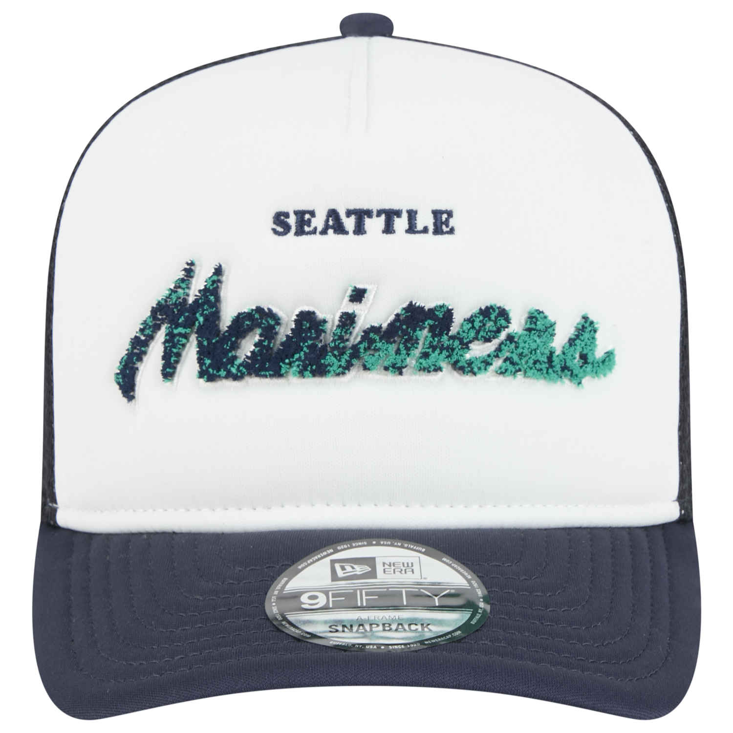 New Era Marlins F1 9FIFTY A-Frame Cap - Men's - Navy/Chalk White