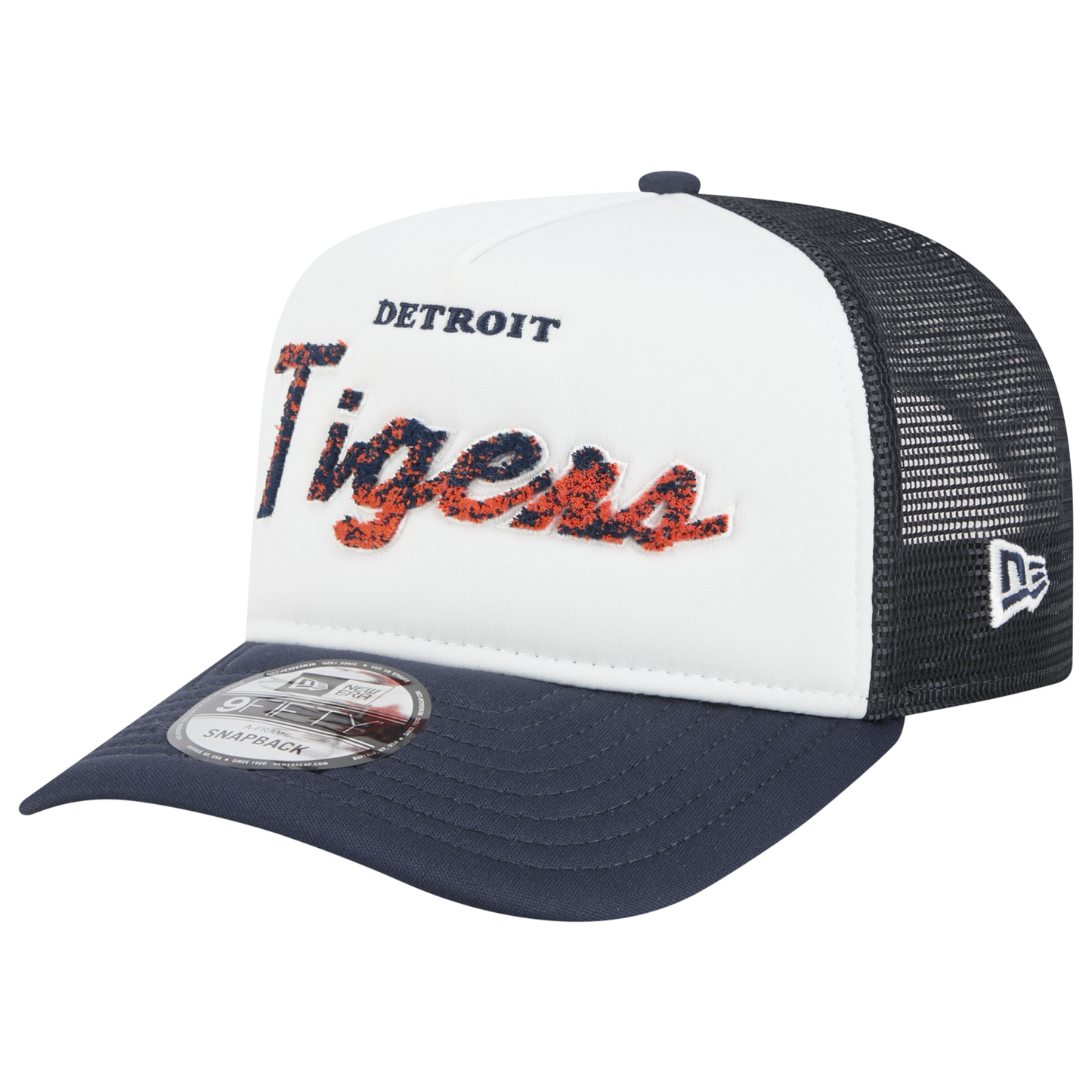New Era Tigers F1 9FIFTY A-Frame Cap - Men's - Chalk White/Navy
