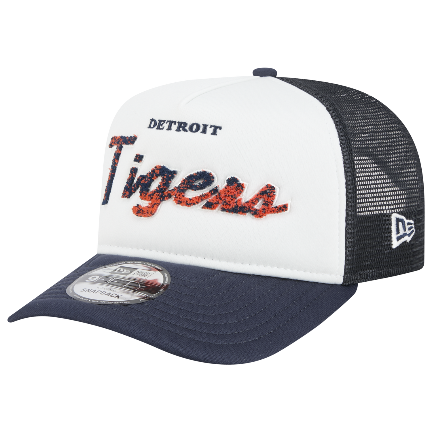 New Era Tigers F1 9FIFTY A-Frame Cap - Men's - Chalk White/Navy