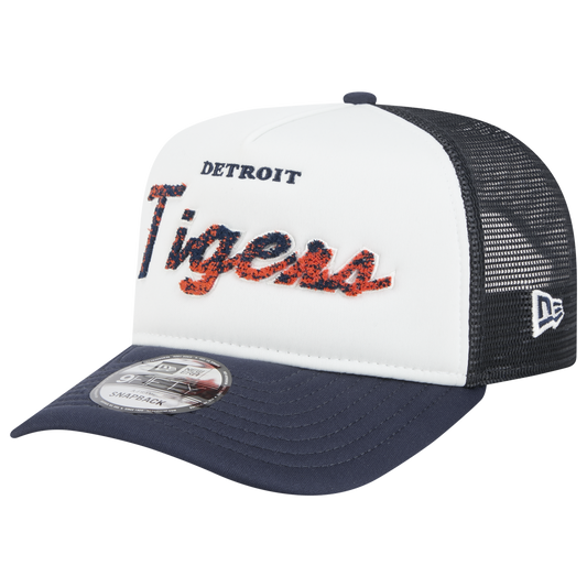 New Era Tigers F1 9FIFTY A-Frame Cap - Men's - Chalk White/Navy