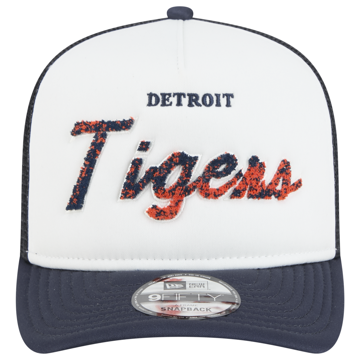 New Era Tigers F1 9FIFTY A-Frame Cap - Men's - Chalk White/Navy