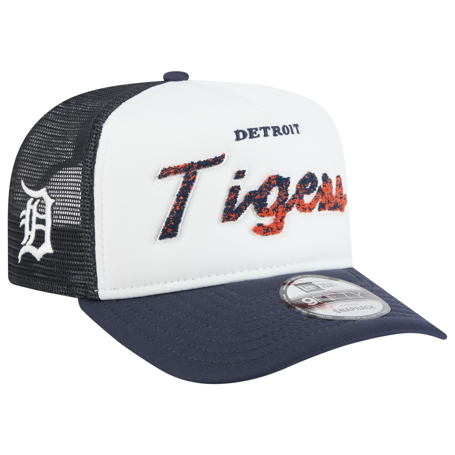 New Era Tigers F1 9FIFTY A-Frame Cap - Men's - Chalk White/Navy