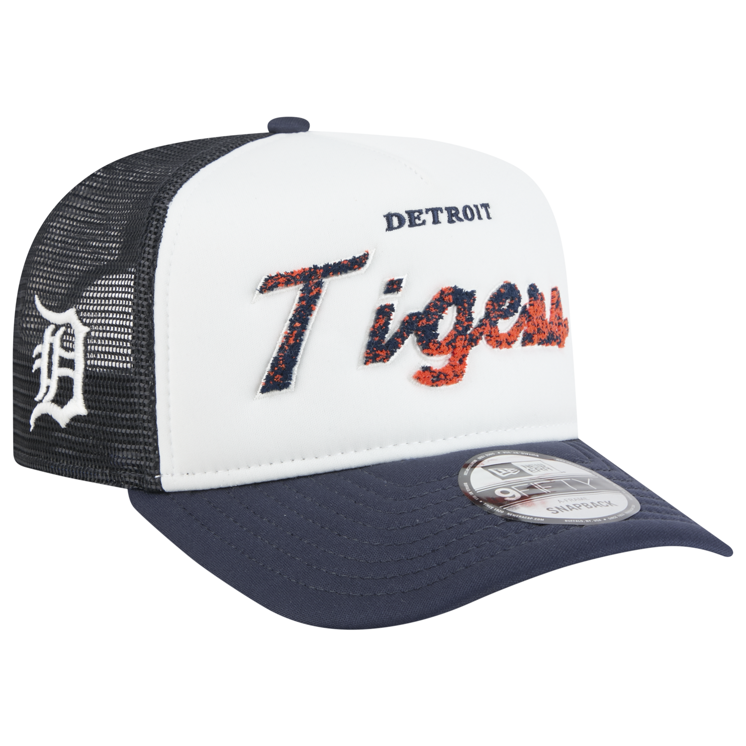 New Era Tigers F1 9FIFTY A-Frame Cap - Men's - Chalk White/Navy