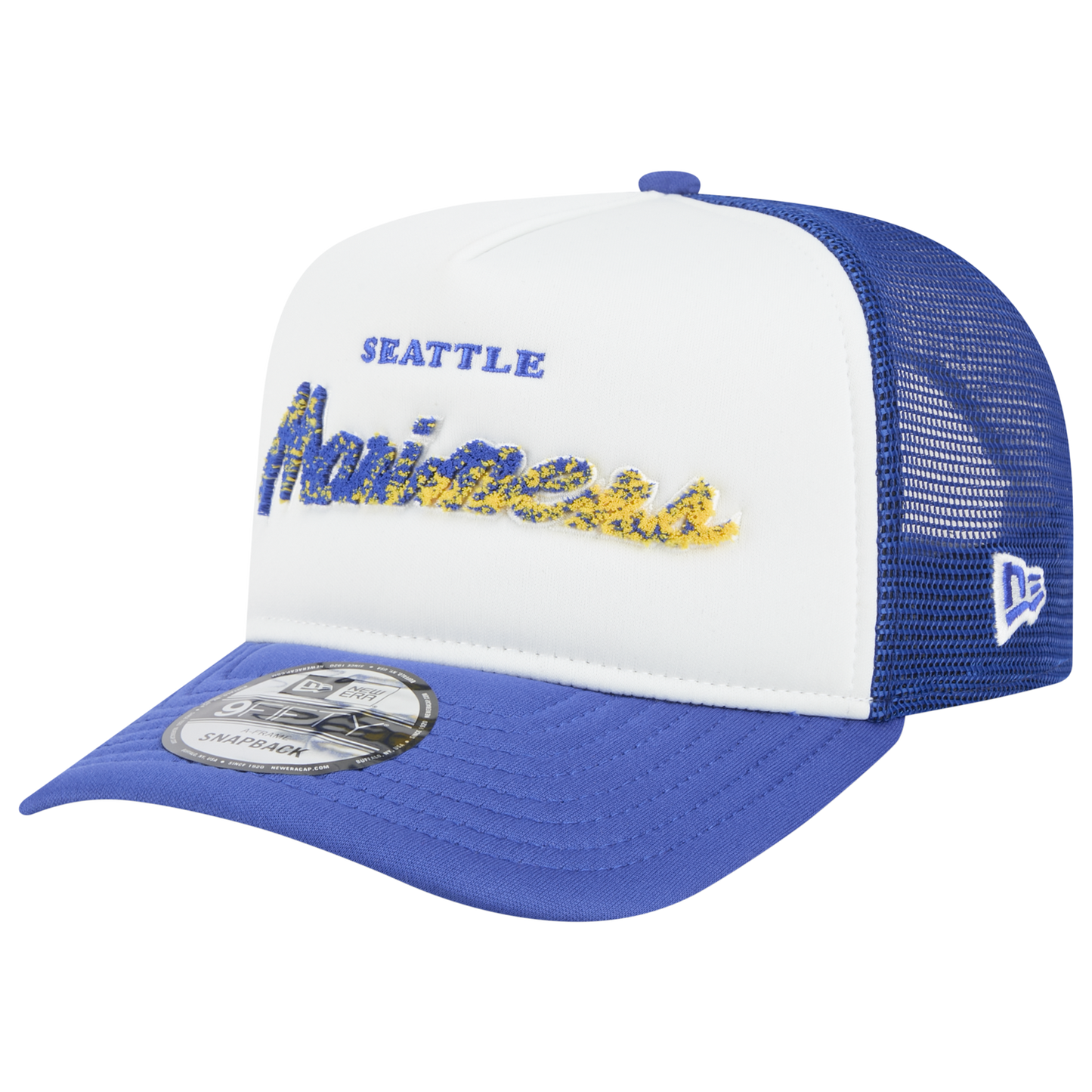 New Era Marlins F1 9FIFTY A-Frame Cap - Men's - Chalk White/Blue