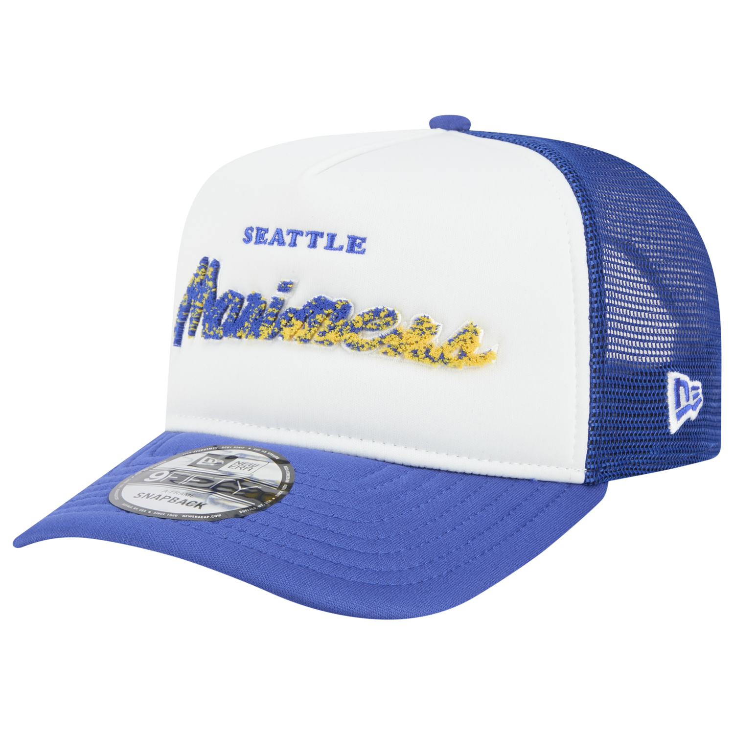 New Era Marlins F1 9FIFTY A-Frame Cap - Men's - Chalk White/Blue