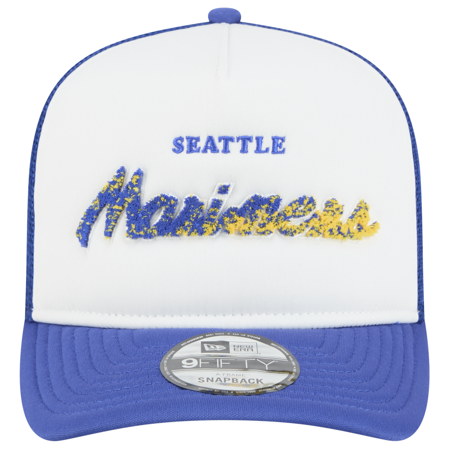 New Era Marlins F1 9FIFTY A-Frame Cap - Men's - Chalk White/Blue