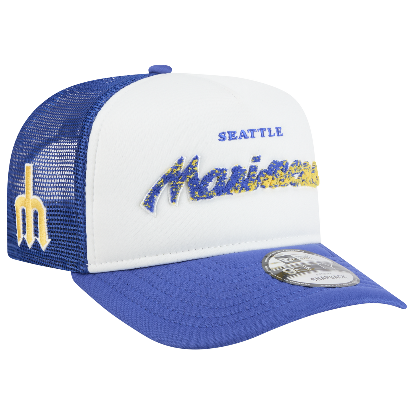 New Era Marlins F1 9FIFTY A-Frame Cap - Men's - Chalk White/Blue