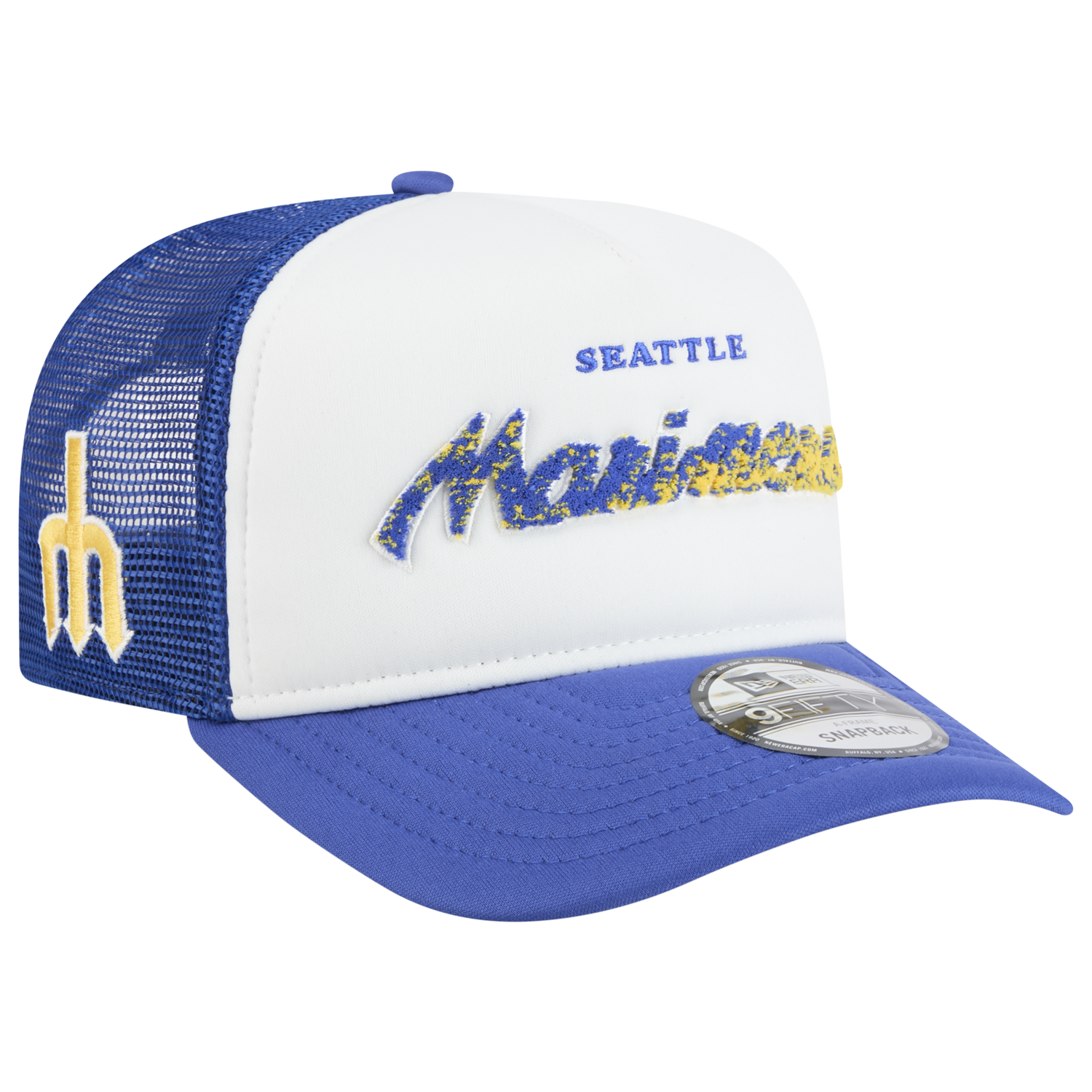 New Era Marlins F1 9FIFTY A-Frame Cap - Men's - Chalk White/Blue