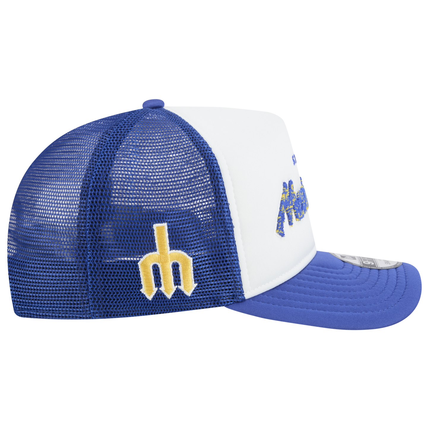 New Era Marlins F1 9FIFTY A-Frame Cap - Men's - Chalk White/Blue