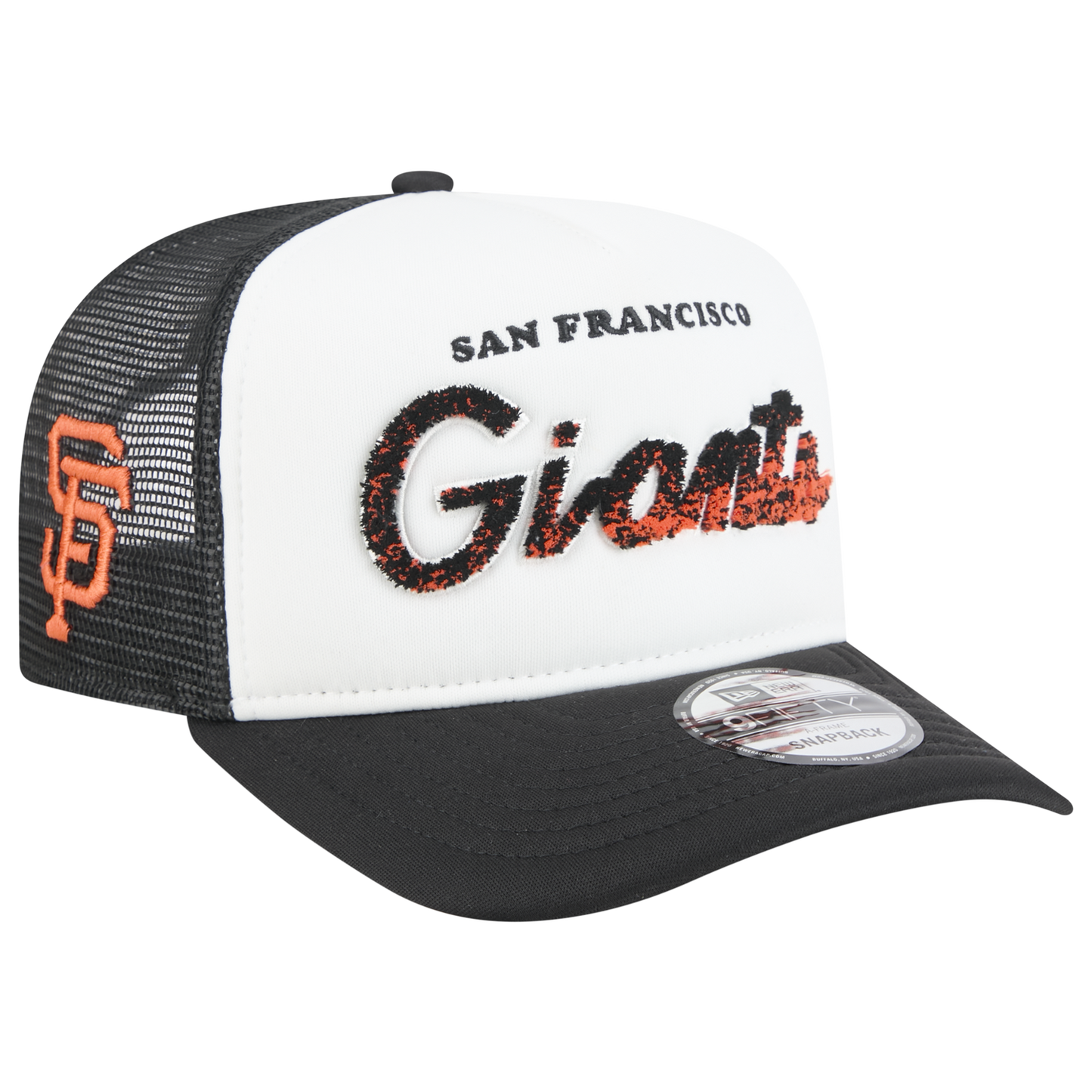 New Era Giants F1 9FIFTY A-Frame Cap - Men's - Chalk White/Black