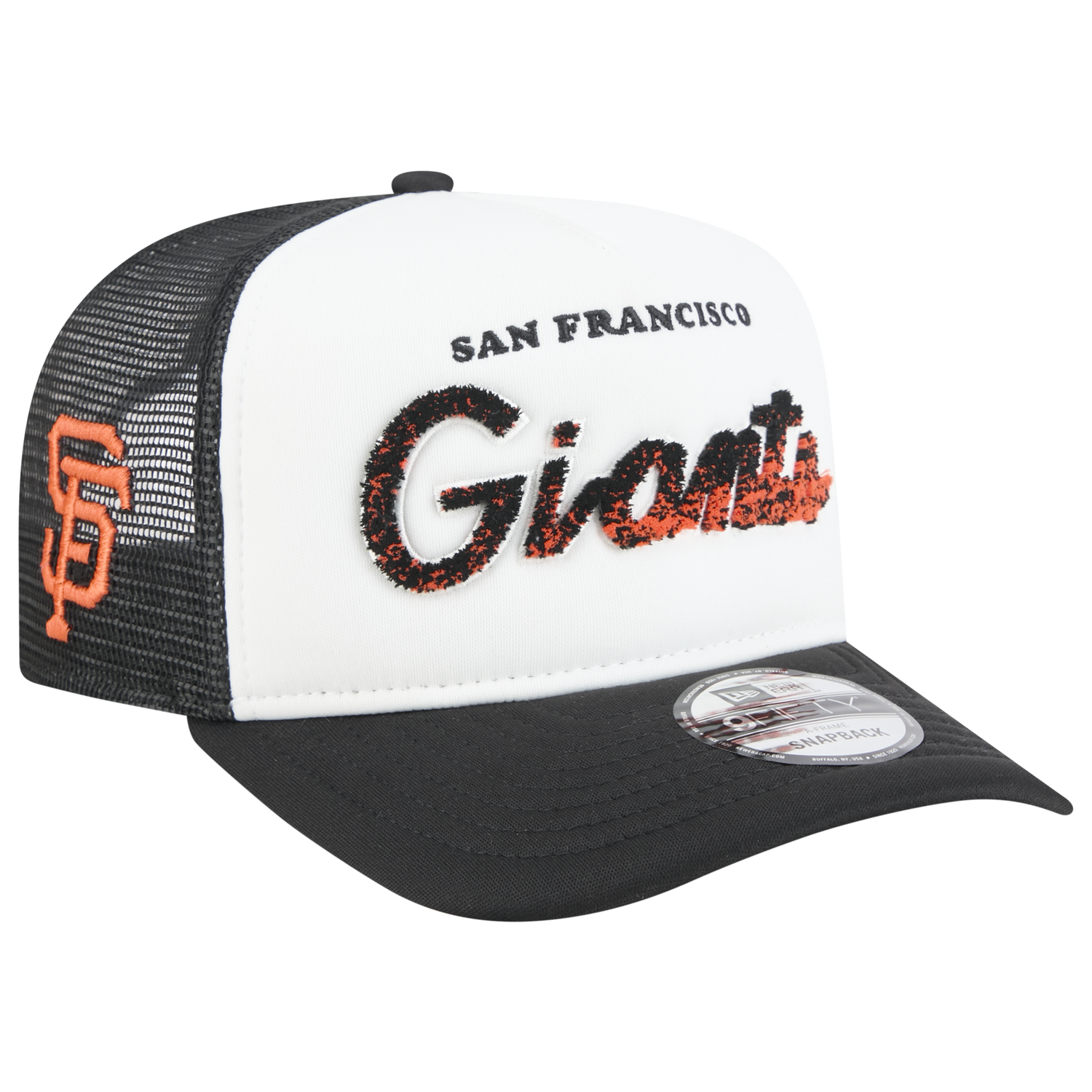 New Era Giants F1 9FIFTY A-Frame Cap - Men's - Chalk White/Black